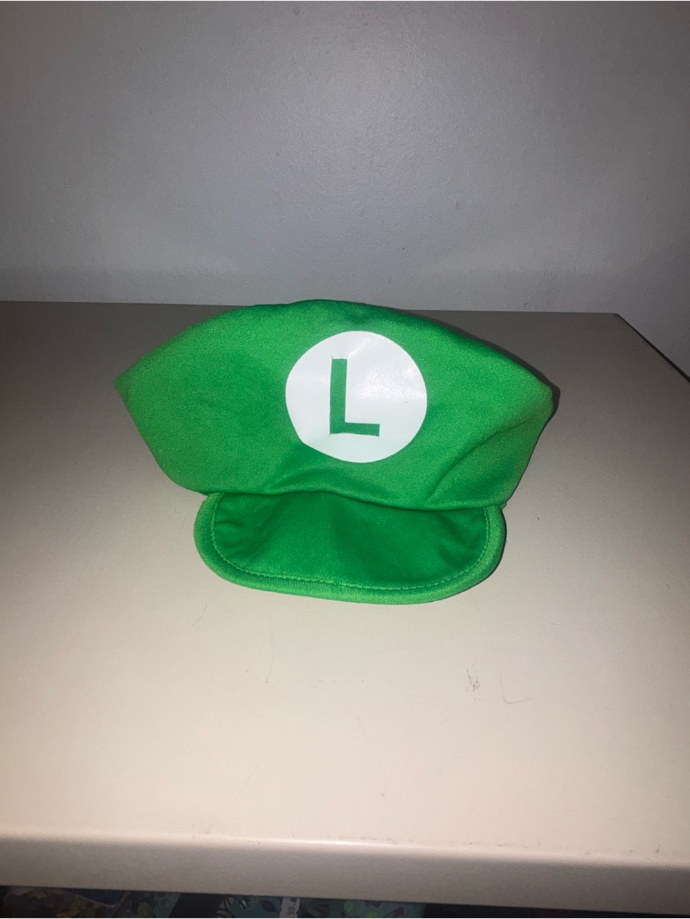 Green 'L' Character Kids Costume Hat